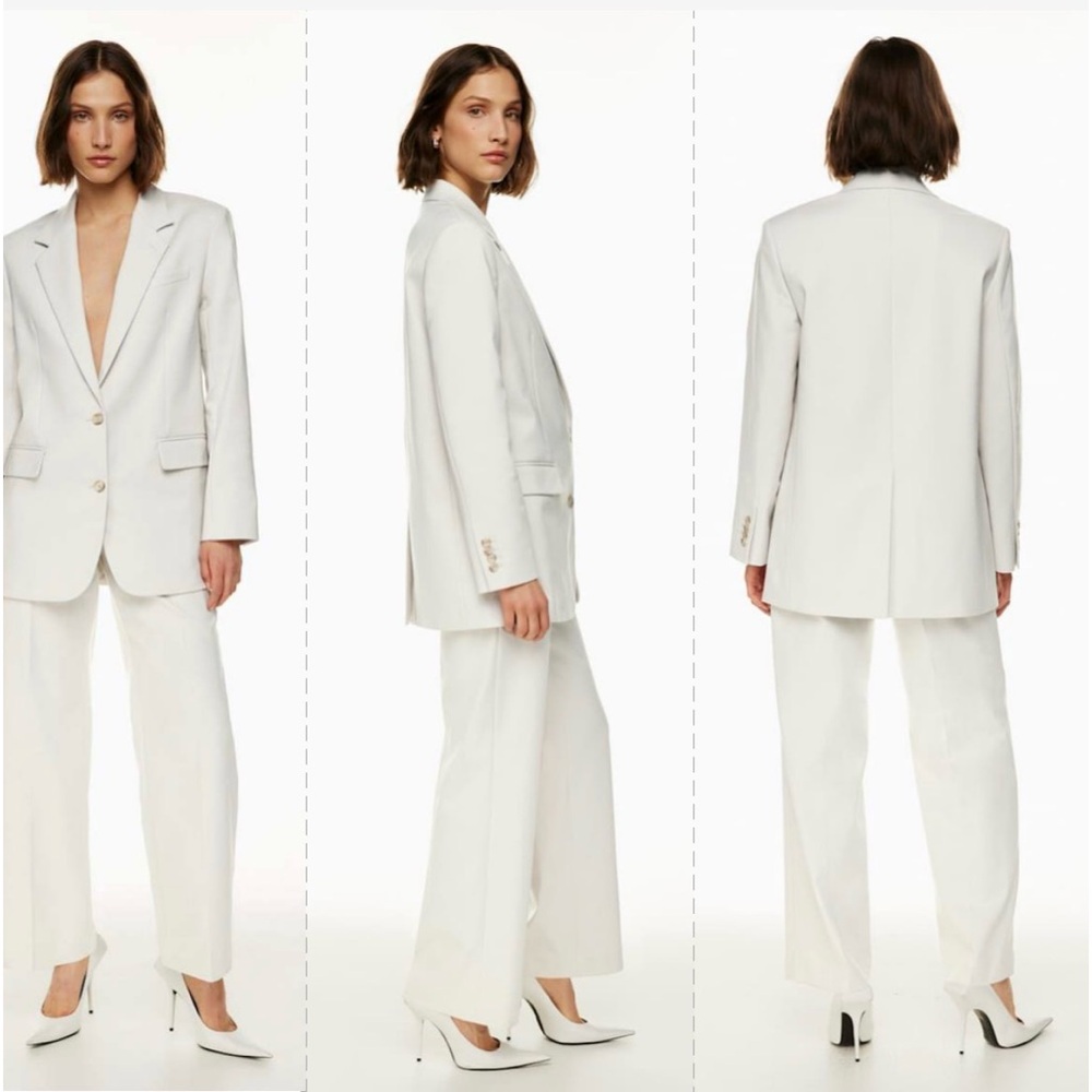 Babaton Agency Relaxed Single-Breasted Blazer Sz S